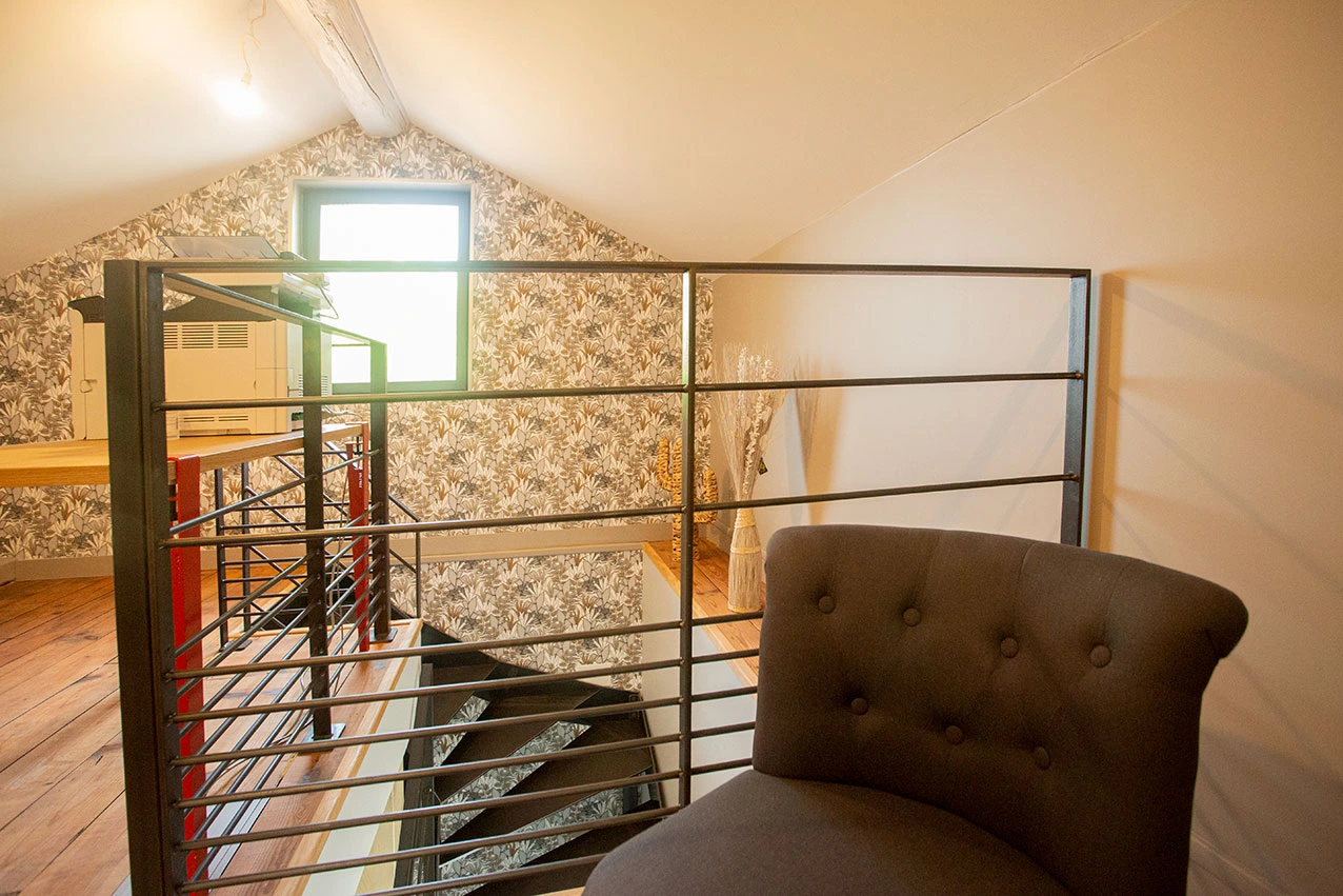 espace détente à l'étage